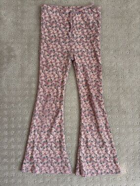 Girls Zara Ribbed Flared Pants – Size 6